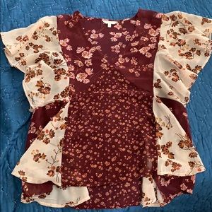 Lucky Brand Sheer Blouse